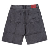 BLOCK DENIM SHORTS "YANKEE" - DARK BLACK