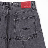 BLOCK DENIM SHORTS "YANKEE" - DARK BLACK