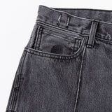 BLOCK DENIM SHORTS "YANKEE" - DARK BLACK