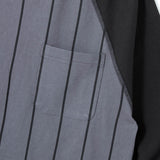 BORN H POCKET RAGLAN LS SHIRT - CHARCOAL/BLACK