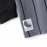 BORN H POCKET RAGLAN LS SHIRT - CHARCOAL/BLACK
