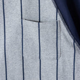 BORN H POCKET RAGLAN LS SHIRT - GREY/NAVY