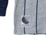 BORN H POCKET RAGLAN LS SHIRT - GREY/NAVY