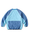 COLLEGE LOGO NYLON PULLOVER JACKET with VENTILATION - SLATE