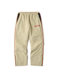 COLLEGE LOGO NYLON PANTS with VENTILATION - BEIGE