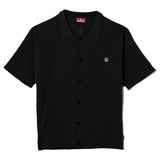 CROSS KNIT SHIRT - BLACK