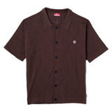 CROSS KNIT SHIRT - BROWN