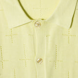 CROSS KNIT SHIRT - YELLOW