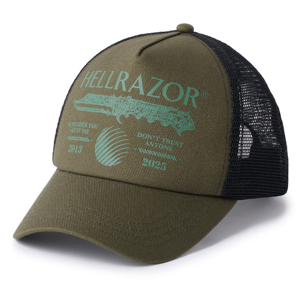 DTA TRUCKER CAP - ARMY GREEN/BLACK MESH