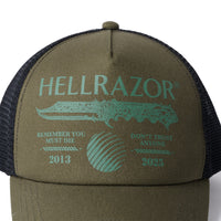 DTA TRUCKER CAP - ARMY GREEN/BLACK MESH