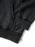 LOGO GARMENT DYE HOODIE - BLACK DYE