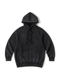 LOGO GARMENT DYE HOODIE - BLACK DYE
