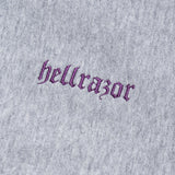 COIN EMBOSS FULL ZIP HOODIE - HEATHER GREY