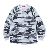 HENRY RAGLAN LS SHIRT - SNOW CAMO