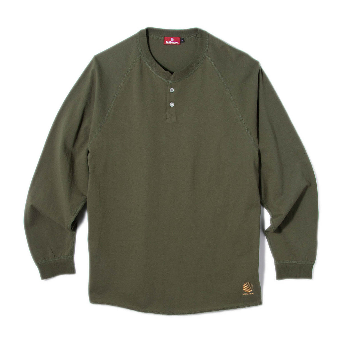 HENRY RAGLAN LS SHIRT - ARMY GREEN – Hellrazor Online