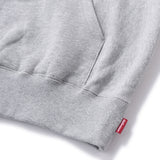 ARCH LOGO FULL ZIP HOODIE - HEATHER GREY