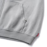 ROPE ZIP SWEATER - GREY