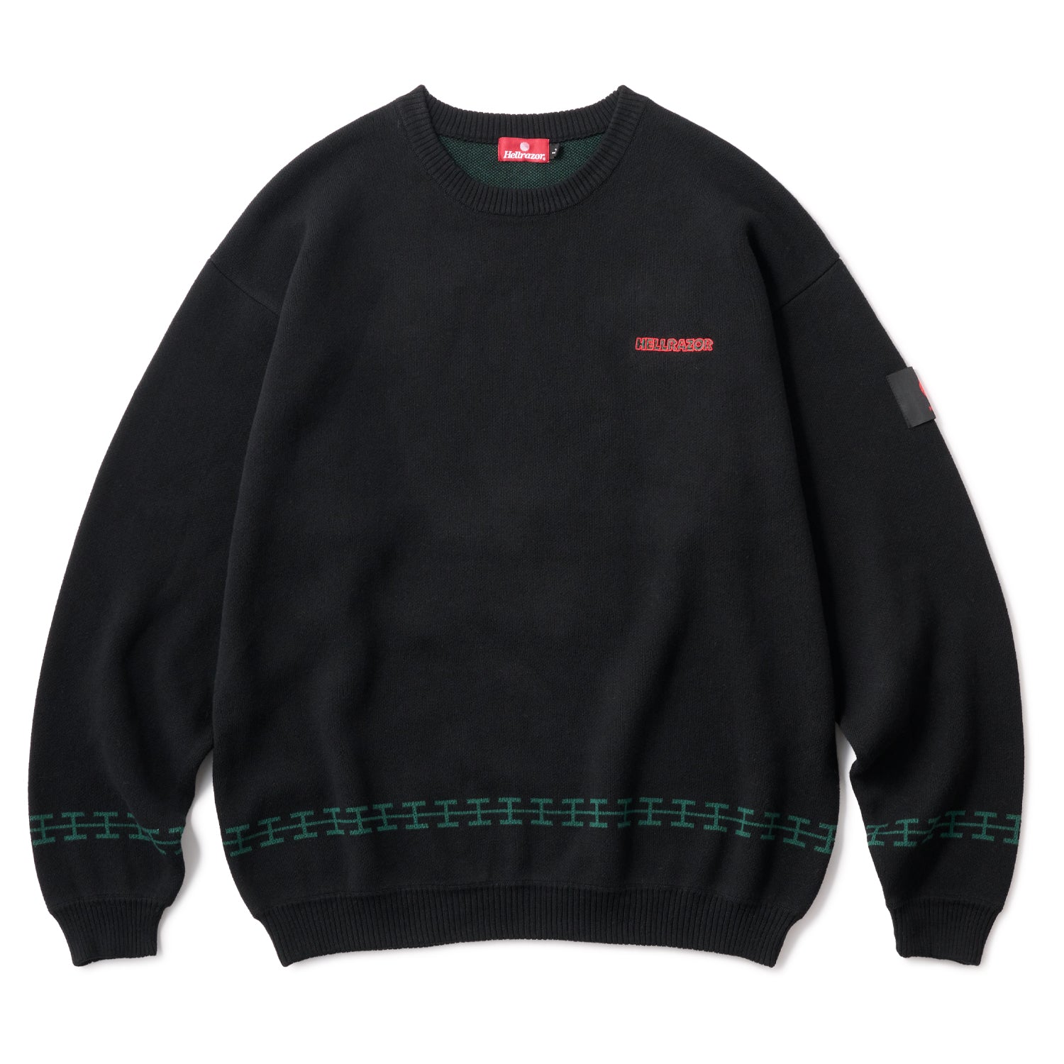 ALL TO MY PEOPLE CREW KNIT - BLACK – Hellrazor Online
