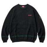 ALL TO MY PEOPLE CREW KNIT - BLACK