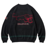 ALL TO MY PEOPLE CREW KNIT - BLACK