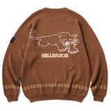 ALL TO MY PEOPLE CREW KNIT - BROWN