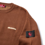 ALL TO MY PEOPLE CREW KNIT - BROWN