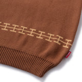 ALL TO MY PEOPLE CREW KNIT - BROWN