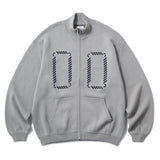 ROPE ZIP SWEATER - GREY