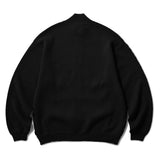 ROPE ZIP SWEATER - BLACK