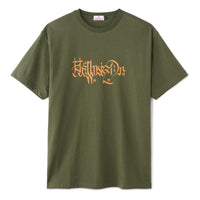 LETTER SHIRT - ARMY GREEN