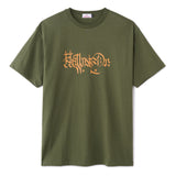 LETTER SHIRT - ARMY GREEN