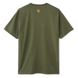 LETTER SHIRT - ARMY GREEN
