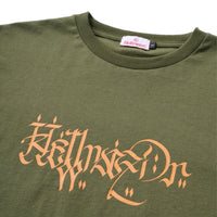 LETTER SHIRT - ARMY GREEN