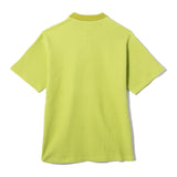 SCRIPT LOGO WAFFLE POLO SHIRT - LIME GREEN