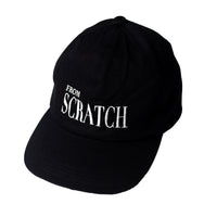 FROM SCRATCH 6PANEL CAP with HELL NICE mix tape - BLACK