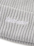 SMALL TM LOGO COTTON BEANIE - BLUE GREY