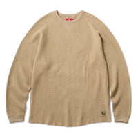 WAFFLE L/S SHIRT - COYOTE