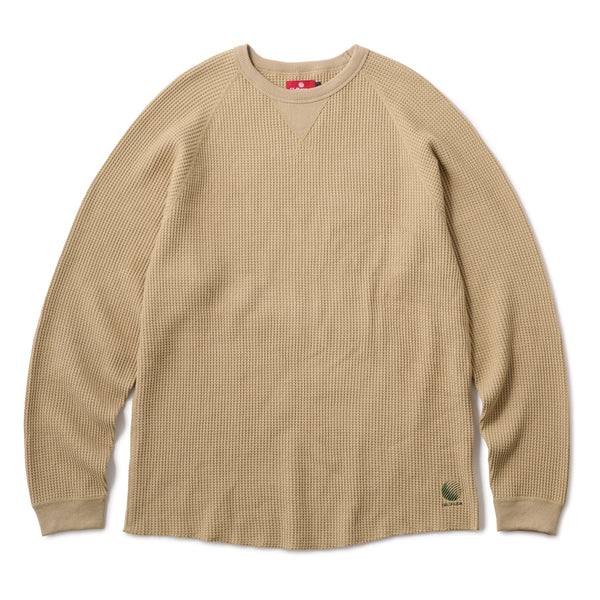 WAFFLE L/S SHIRT - COYOTE