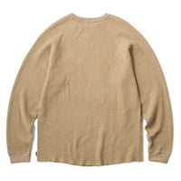 WAFFLE L/S SHIRT - COYOTE