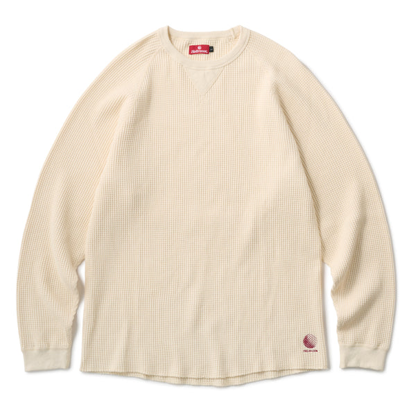 WAFFLE L/S SHIRT - NATURAL