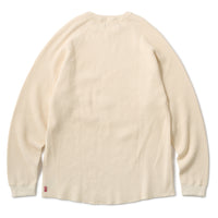 WAFFLE L/S SHIRT - NATURAL
