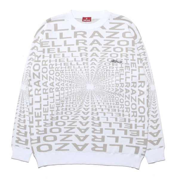 GRAVITATE CREWKNIT - WHITE