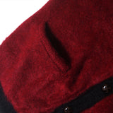 KICK IN THE DOOR MOHAIR CARDIGAN - BURGUNDY