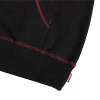 AUTHENTIC COLLAGE PULLOVER HOODIE - BLACK/RED