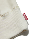 EMB PULLOVER HOODIE - NATURAL