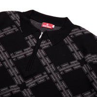 HR CORPS KNITTED POLO SHIRT - BLACK