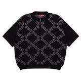 HR CORPS KNITTED POLO SHIRT - BLACK