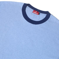 HEATHER RINGER SHIRT - BLUE