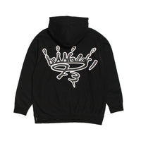 MILK CROWN PULLOVER HOODIE - BLACK