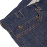 STRAIGHT DENIM PANTS - RAW INDIGO